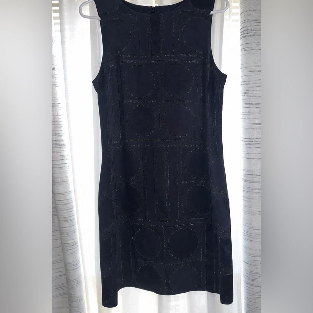 Banana Republic Black Geometric Mini Dress